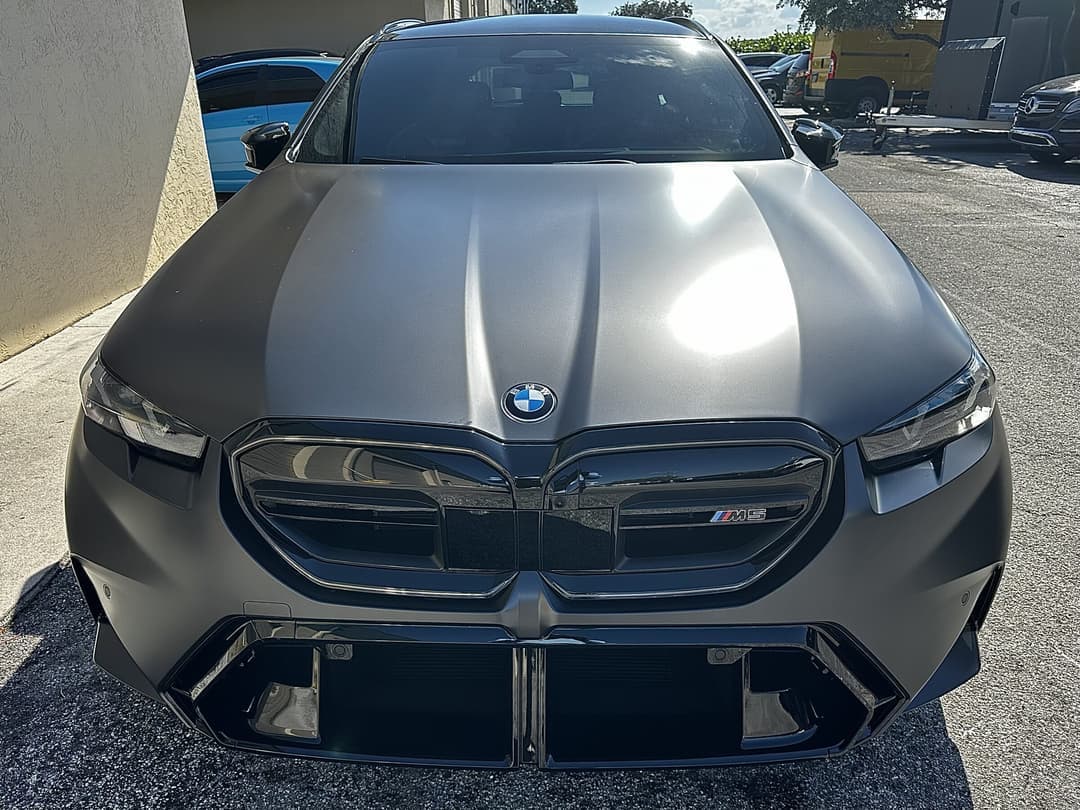 BMW M5 with ceramic window tint